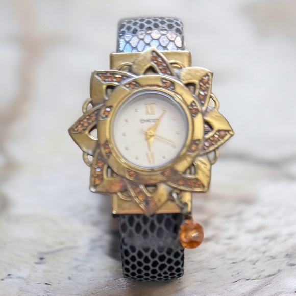 Women’s Watch Wardrobe -Black Antique, Gold Sport, Dress & Tiger’s Eye -Two Sold - Picture 7 of 8